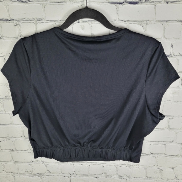 GYMSHARK | cap sleeve crop crewneck workout gym top - Picture 3 of 5